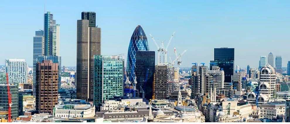 Skyline view of London