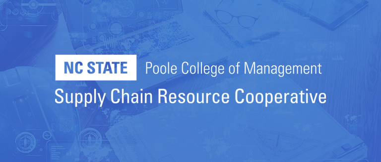 NC State Poole College of Management Logo over decorative background