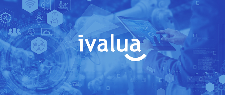 ivalua logo overlaid digital icons images